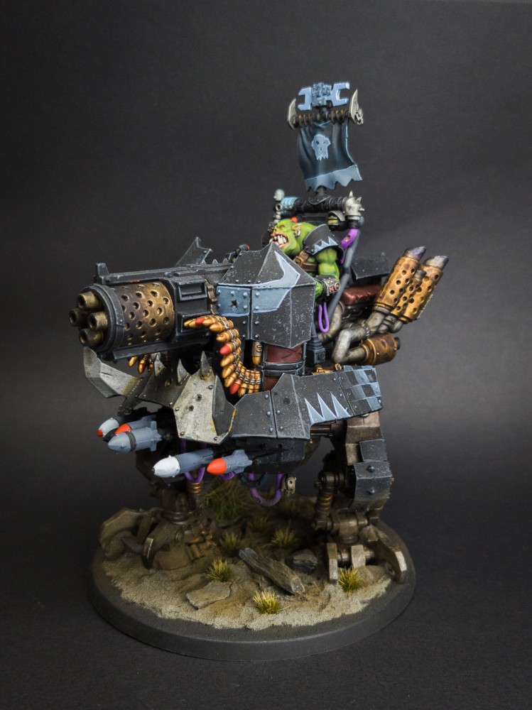 Big Mek Dakkarig - Orks - 40k, painted miniature by Ray Larose