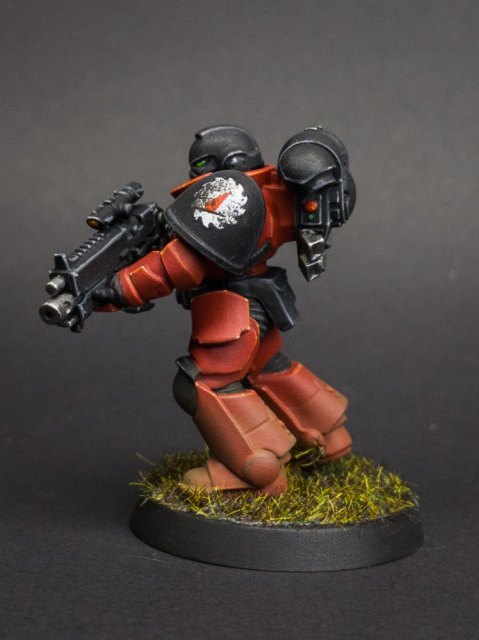How I paint a Space Marine, stage 10: Basing, close up