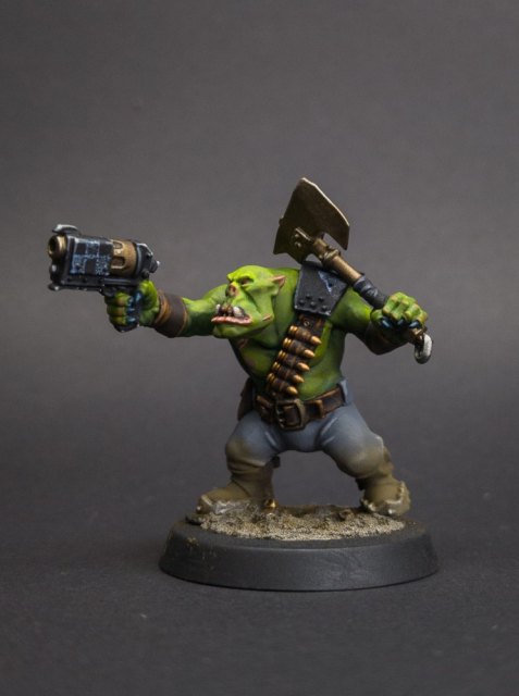 How I paint an Ork, stage 11: Basing