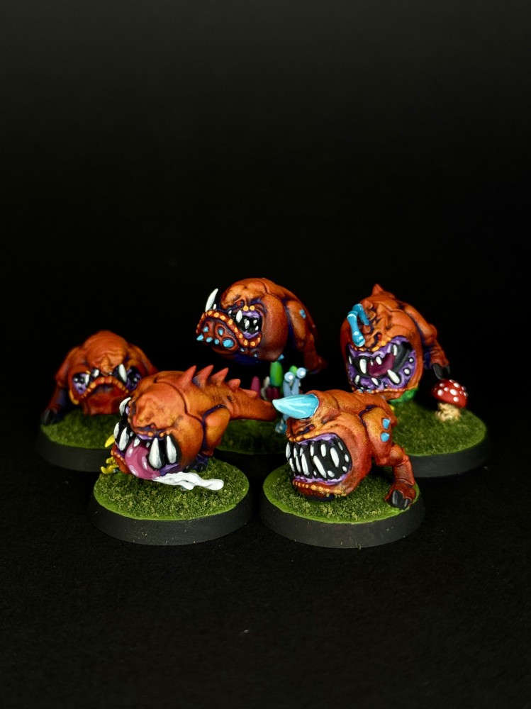 Squigs - Orks - 40k, painted miniature by Ray Larose