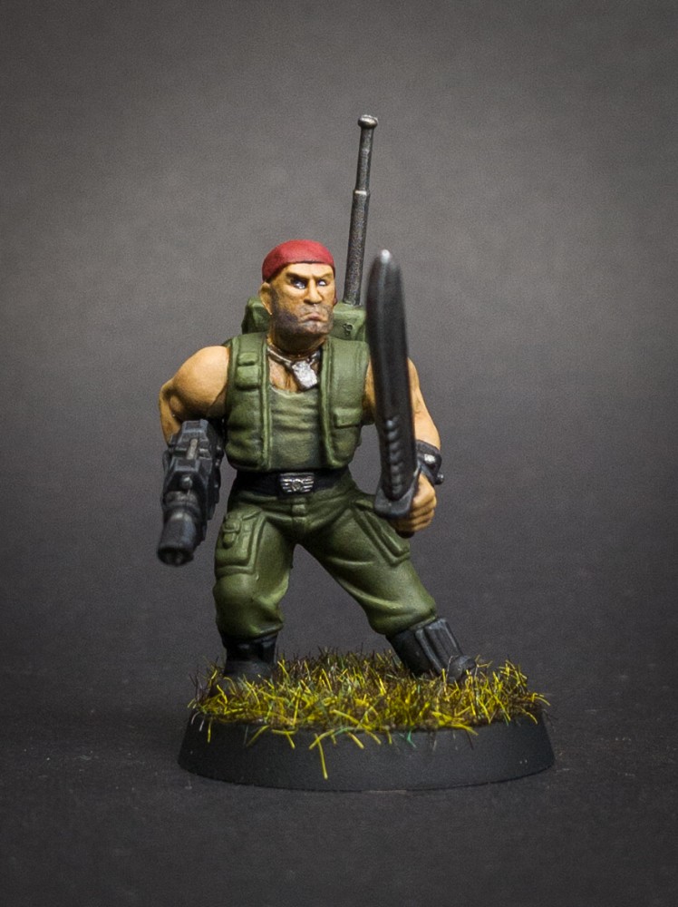Catachan Jungle Fighters - Astra Militarum - 40k, painted miniature by Ray Larose